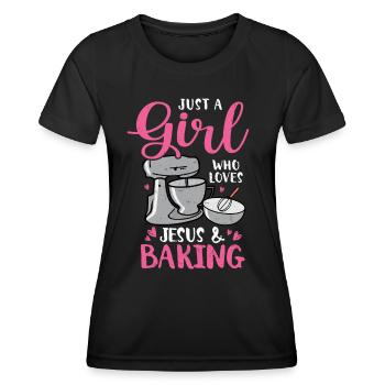 Baker - Women's Functional T-Shirt - black - Front - AI Model Female 172 light (172cm)