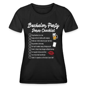 Bachelor Bachelor Party - Women's Functional T-Shirt - black - Front - AI Model Female 172 light (172cm)
