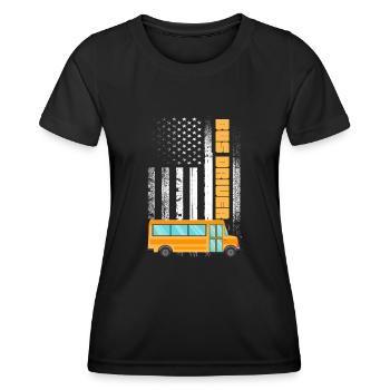 Chauffeur de bus Chauffeur de bus Bus Schuhlbus cadeau - T-shirt sport Femme - noir - Devant - AI Model Female 172 light (172cm)
