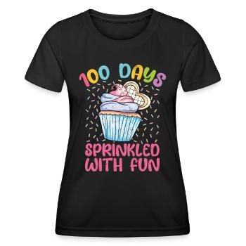 Cupcake - Frauen Funktions-T-Shirt - Schwarz - Vorne - AI Model Female 172 light (172cm)