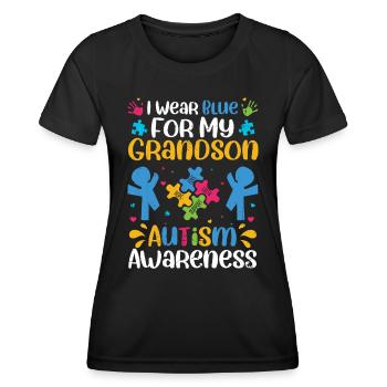 Autism - Women's Functional T-Shirt - black - Front - AI Model Female 172 light (172cm)