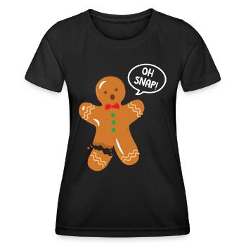 Baker Bakery Bakery Baking Gift - Women's Functional T-Shirt - black - Front - AI Model Female 172 light (172cm)