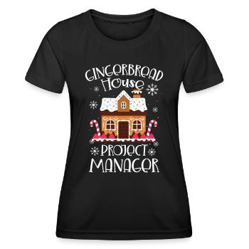 Baker Bakery Bakery Baking Gift - Women's Functional T-Shirt - black - Front - AI Model Female 172 light (172cm)