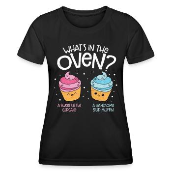 Cupcake - T-shirt sport Femme - noir - Devant - AI Model Female 172 light (172cm)