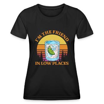 Cadeau de musique country country music - T-shirt sport Femme - noir - Devant - AI Model Female 172 light (172cm)