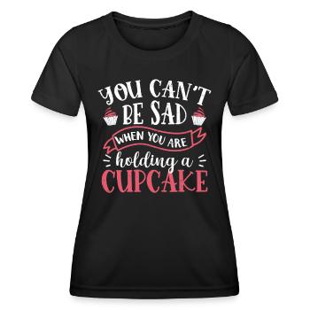 Cupcake - T-shirt sport Femme - noir - Devant - AI Model Female 172 light (172cm)