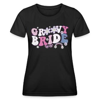 Junggesellin - Frauen Funktions-T-Shirt - Schwarz - Vorne - AI Model Female 172 light (172cm)