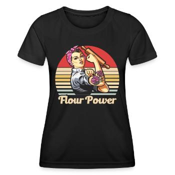 Baker Bakery Bakery Baking Gift - Women's Functional T-Shirt - black - Front - AI Model Female 172 light (172cm)