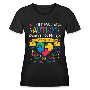 Autismus Awareness Day Autist Geschenk - Frauen Funktions-T-Shirt - Schwarz - Vorne - AI Model Female 172 light (172cm)