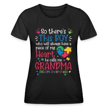 Autism - Women's Functional T-Shirt - black - Front - AI Model Female 172 light (172cm)