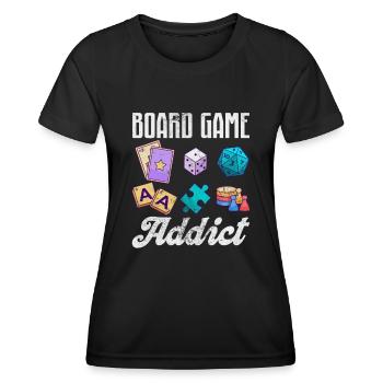 Brettspiel - Frauen Funktions-T-Shirt - Schwarz - Vorne - AI Model Female 172 light (172cm)
