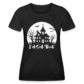 Immobilienmakler - Frauen Funktions-T-Shirt - Schwarz - Vorne - AI Model Female 172 light (172cm)