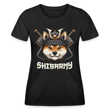 Samouraï - T-shirt sport Femme - noir - Devant - AI Model Female 172 light (172cm)