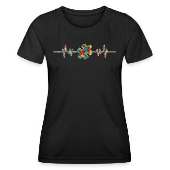 Autism - Women's Functional T-Shirt - black - Front - AI Model Female 172 light (172cm)