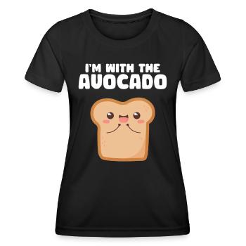 Avocado - Frauen Funktions-T-Shirt - Schwarz - Vorne - AI Model Female 172 light (172cm)