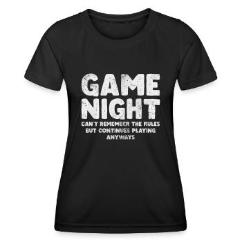 Brettspiel - Frauen Funktions-T-Shirt - Schwarz - Vorne - AI Model Female 172 light (172cm)