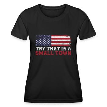 Country - Women's Functional T-Shirt - black - Front - AI Model Female 172 light (172cm)
