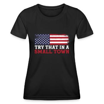 Musique country Cadeau de musique country - T-shirt sport Femme - noir - Devant - AI Model Female 172 light (172cm)