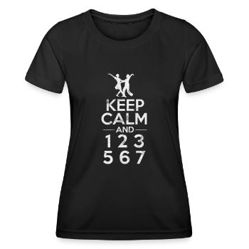 Salsa - Frauen Funktions-T-Shirt - Schwarz - Vorne - AI Model Female 172 light (172cm)