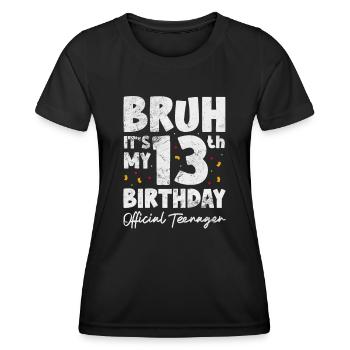 Teenager - Women's Functional T-Shirt - black - Front - AI Model Female 172 light (172cm)