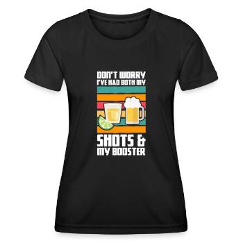 Tequila Sunrise Saufen Party Mexiko Geschenk - Frauen Funktions-T-Shirt - Schwarz - Vorne - AI Model Female 172 light (172cm)