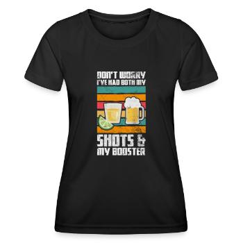 Tequila - Frauen Funktions-T-Shirt - Schwarz - Vorne - AI Model Female 172 light (172cm)