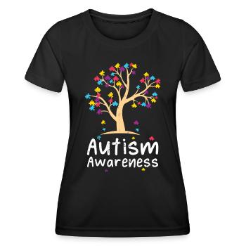 Autism - Women's Functional T-Shirt - black - Front - AI Model Female 172 light (172cm)