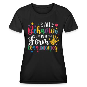 Autism - Women's Functional T-Shirt - black - Front - AI Model Female 172 light (172cm)
