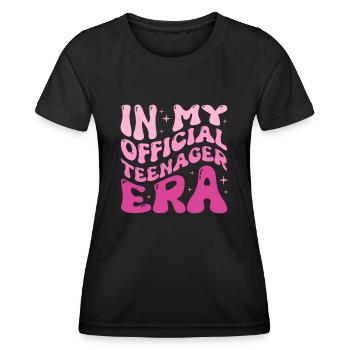 Teenager Teenie Teen Teens Teeny Geschenk - Frauen Funktions-T-Shirt - Schwarz - Vorne - AI Model Female 172 light (172cm)