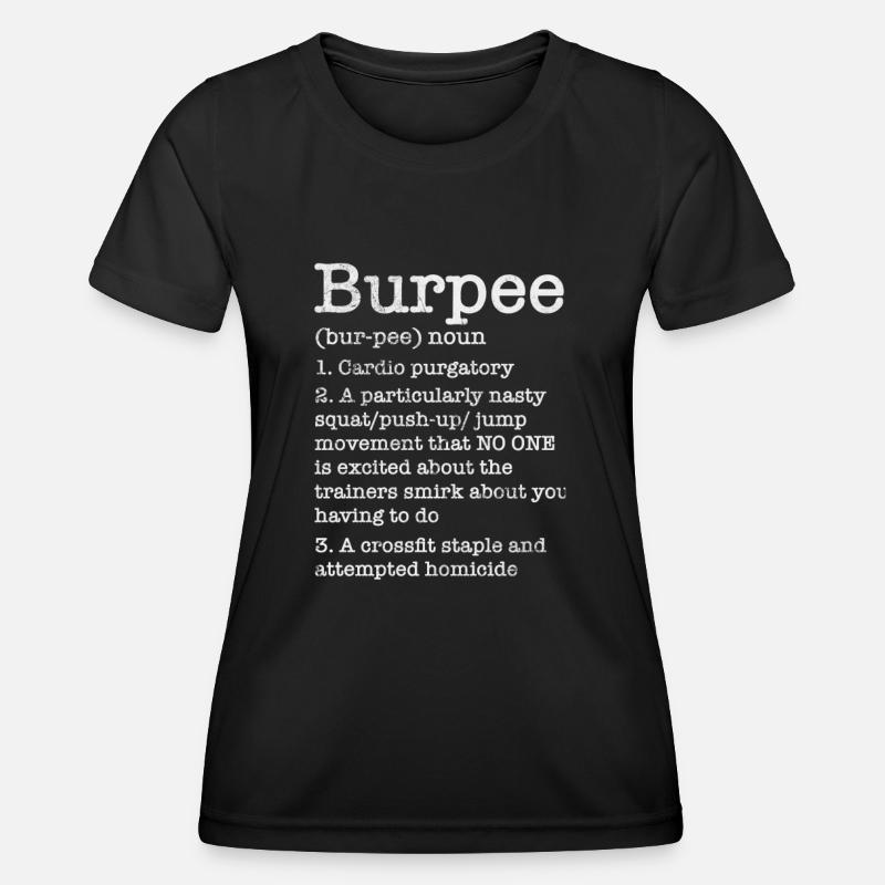 Burpees - Women's Functional T-Shirt - black