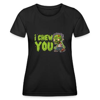 Zombie - Frauen Funktions-T-Shirt - Schwarz - Vorne - AI Model Female 172 light (172cm)