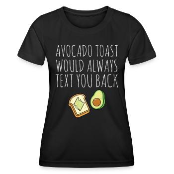 Avocado - Frauen Funktions-T-Shirt - Schwarz - Vorne - AI Model Female 172 light (172cm)