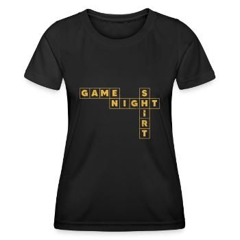 Brettspiel - Frauen Funktions-T-Shirt - Schwarz - Vorne - AI Model Female 172 light (172cm)