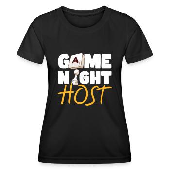 Jeux de société Jeux de société Jeux de nuit Jeux de société Cadeau - T-shirt sport Femme - noir - Devant - AI Model Female 172 light (172cm)
