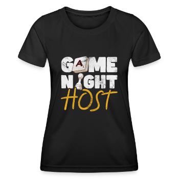 Brettspiel - Frauen Funktions-T-Shirt - Schwarz - Vorne - AI Model Female 172 light (172cm)