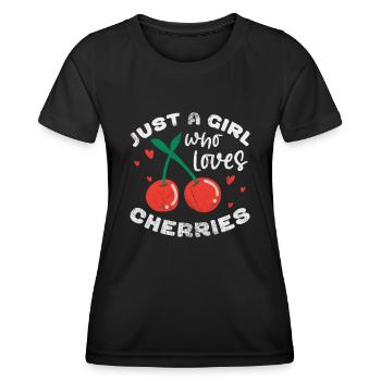 Cherry - Women's Functional T-Shirt - black - Front - AI Model Female 172 light (172cm)