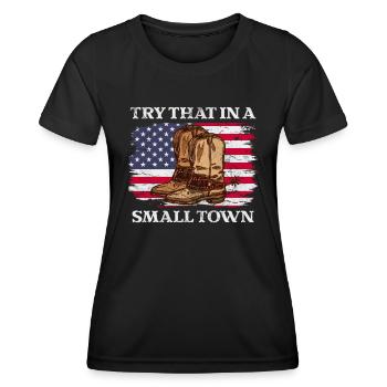 Country - Women's Functional T-Shirt - black - Front - AI Model Female 172 light (172cm)