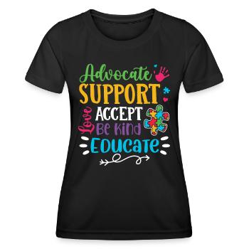 Autismus Awareness Day Autist Geschenk - Frauen Funktions-T-Shirt - Schwarz - Vorne - AI Model Female 172 light (172cm)