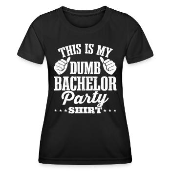 Bachelor bachelor party - Women's Functional T-Shirt - black - Front - AI Model Female 172 light (172cm)