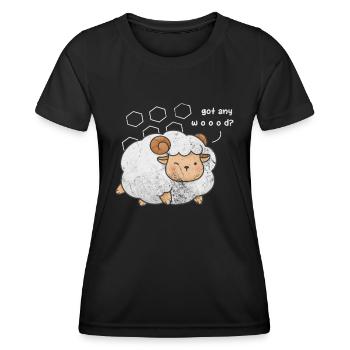 Brettspiel - Frauen Funktions-T-Shirt - Schwarz - Vorne - AI Model Female 172 light (172cm)