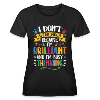 Autism - Women's Functional T-Shirt - black - Front - AI Model Female 172 light (172cm)