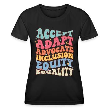 Autismus - Frauen Funktions-T-Shirt - Schwarz - Vorne - AI Model Female 172 light (172cm)