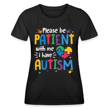 Autismus Awareness Day Autist Geschenk - Frauen Funktions-T-Shirt - Schwarz - Vorne - AI Model Female 172 light (172cm)