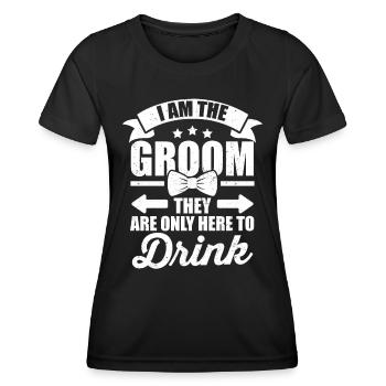 Bachelor bachelor party - Women's Functional T-Shirt - black - Front - AI Model Female 172 light (172cm)