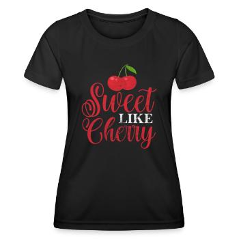 Cerise - T-shirt sport Femme - noir - Devant - AI Model Female 172 light (172cm)