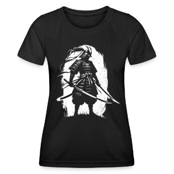 Samouraï - T-shirt sport Femme - noir - Devant - AI Model Female 172 light (172cm)