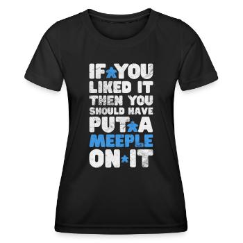 Brettspiel - Frauen Funktions-T-Shirt - Schwarz - Vorne - AI Model Female 172 light (172cm)