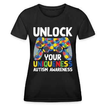 Autismus Awareness Day Autist Geschenk - Frauen Funktions-T-Shirt - Schwarz - Vorne - AI Model Female 172 light (172cm)