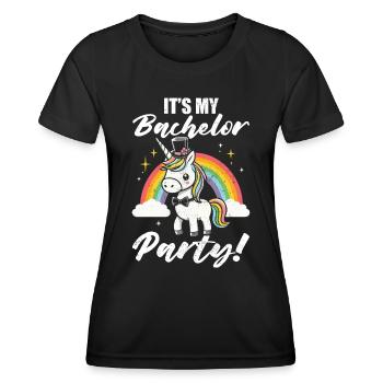 Bachelor bachelor party - Women's Functional T-Shirt - black - Front - AI Model Female 172 light (172cm)