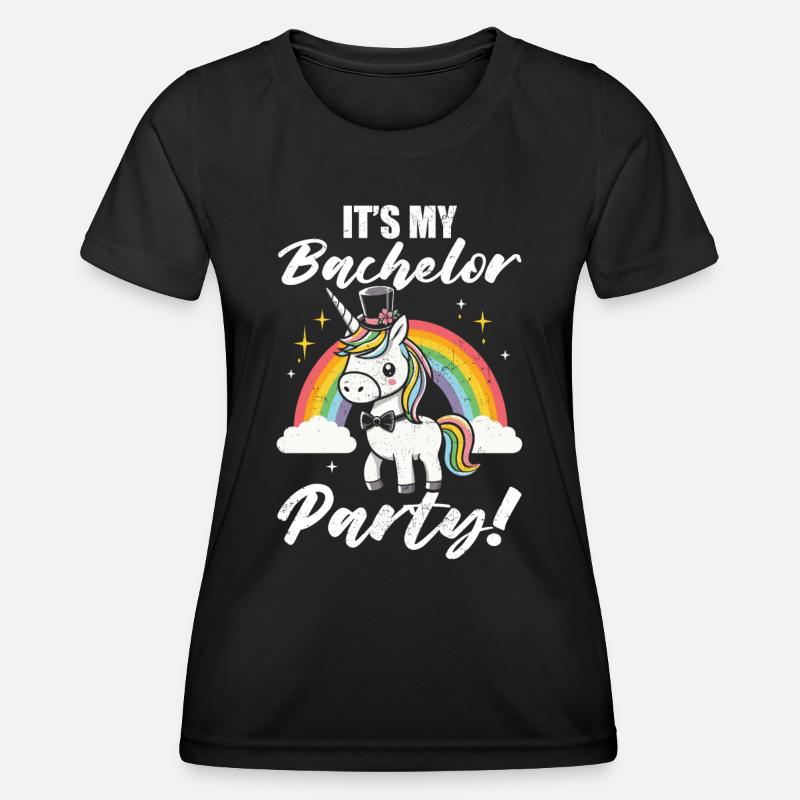 Bachelor bachelor party - Women's Functional T-Shirt - black